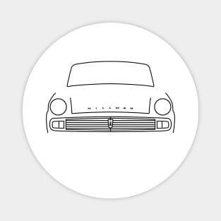 Hillman Minx Series VI classic car outline graphic (black) Magnet